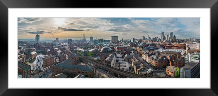 Leeds City Skyline Framed Mounted Print by Apollo Aerial Photography