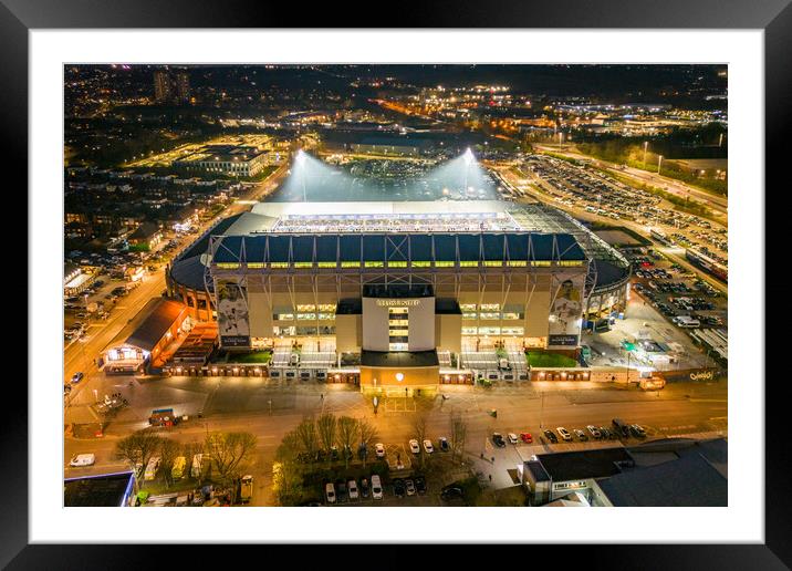 Elland Road Leeds United Framed Mounted Print by Apollo Aerial Photography