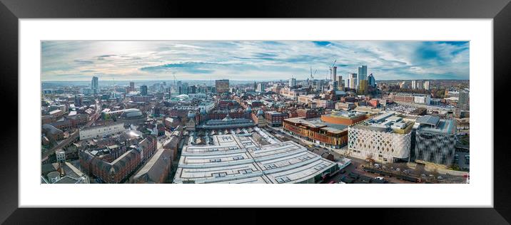 The City of Leeds Framed Mounted Print by Apollo Aerial Photography