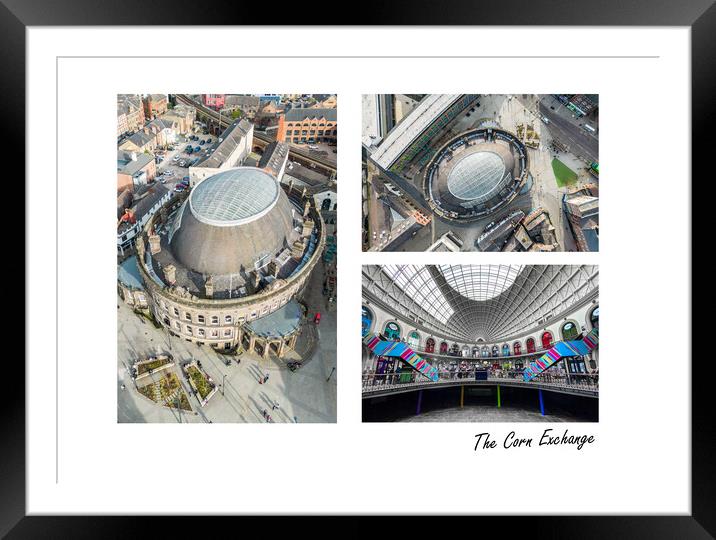 The Corn Exchange Framed Mounted Print by Apollo Aerial Photography