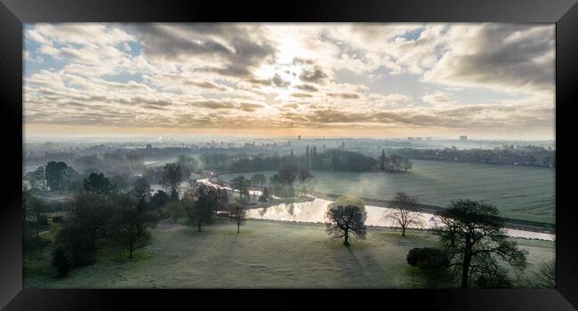 A Doncaster View Framed Print by Apollo Aerial Photography