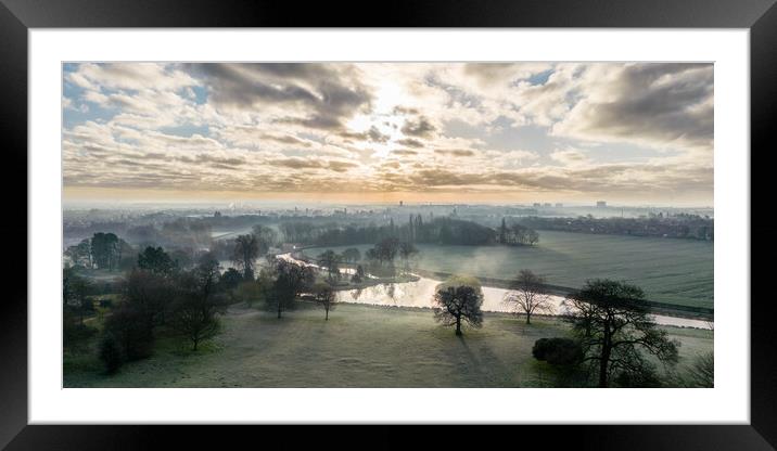 A Doncaster View Framed Mounted Print by Apollo Aerial Photography