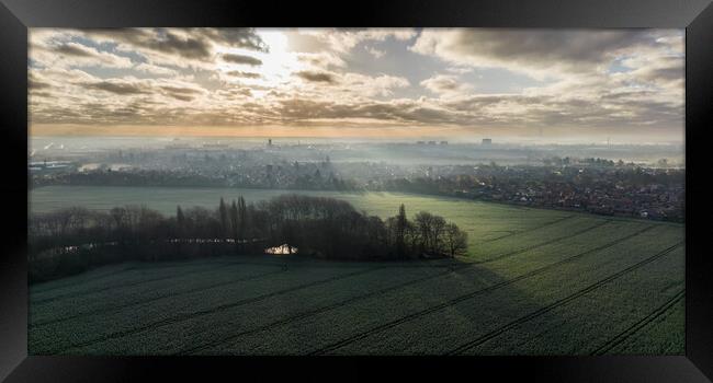 Doncaster City View Framed Print by Apollo Aerial Photography