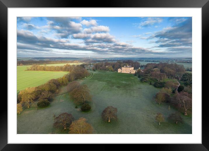 Cusworth Hall Framed Mounted Print by Apollo Aerial Photography