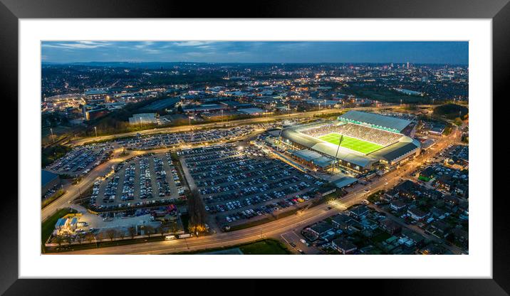 Elland Road Leeds Utd Framed Mounted Print by Apollo Aerial Photography