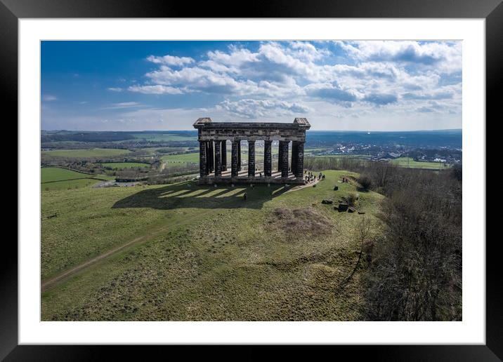 Penshaw Monument Framed Mounted Print by Apollo Aerial Photography
