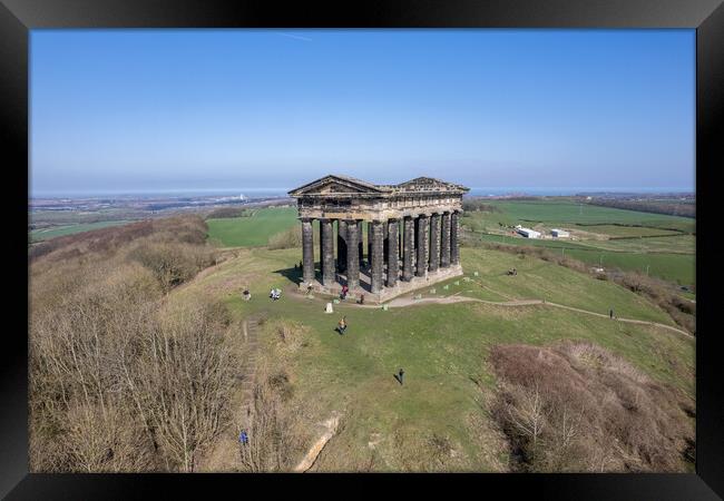 Penshaw Monument Aerial  Framed Print by Apollo Aerial Photography