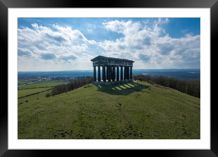 Penshaw Monument Aerial Photo Framed Mounted Print by Apollo Aerial Photography