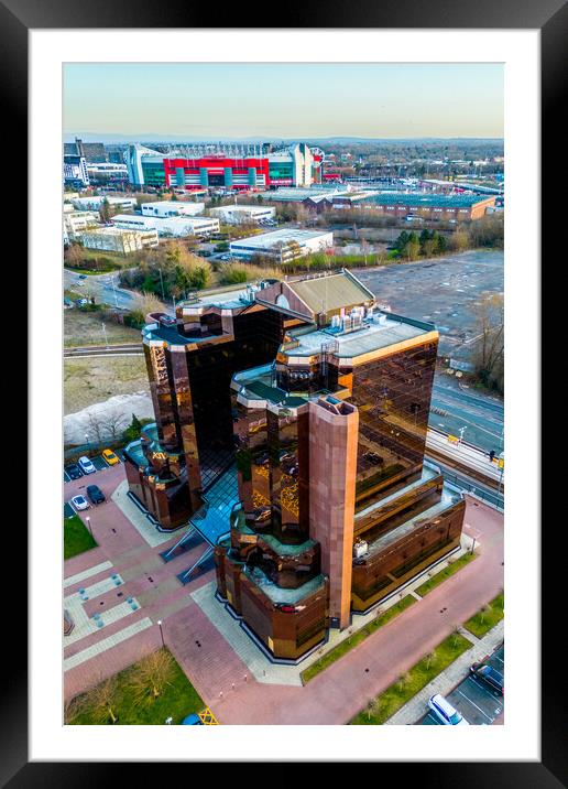 Quay West Building Manchester Framed Mounted Print by Apollo Aerial Photography