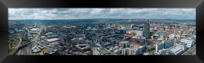Sheffield City Skyline  Framed Print by Apollo Aerial Photography