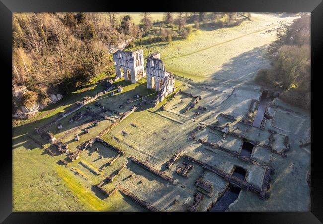 Roche Abbey Framed Print by Apollo Aerial Photography