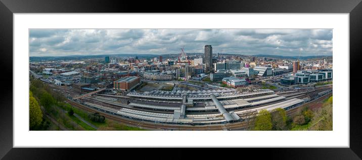 Sheffield City Panorama Framed Mounted Print by Apollo Aerial Photography