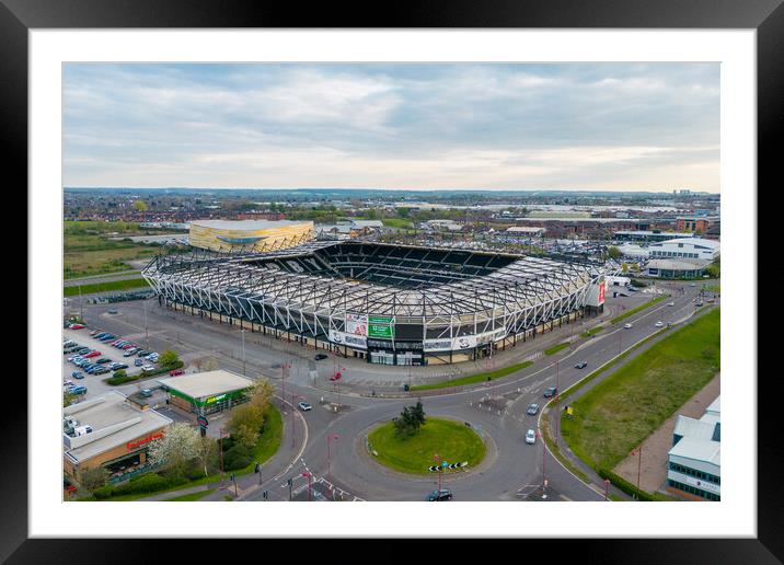 Pride Park Derby County Framed Mounted Print by Apollo Aerial Photography