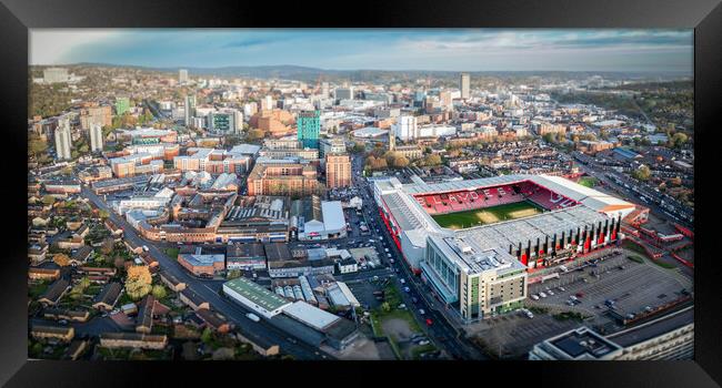 The Passionate Home of Sheffield United Framed Print by Apollo Aerial Photography