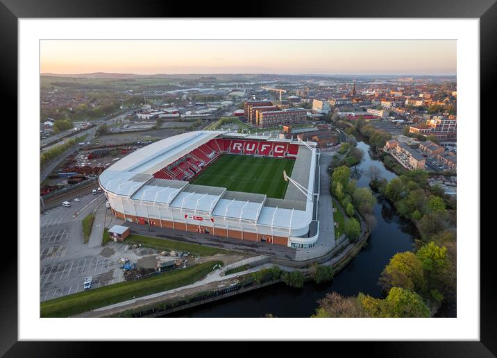 RUFC - New York Stadium Framed Mounted Print by Apollo Aerial Photography