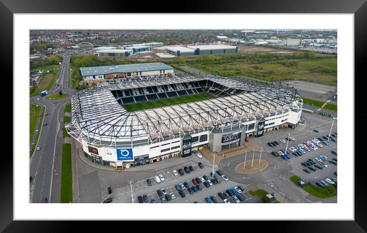 Derby County Pride Park Framed Mounted Print by Apollo Aerial Photography