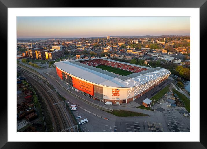 New York Stadium Framed Mounted Print by Apollo Aerial Photography