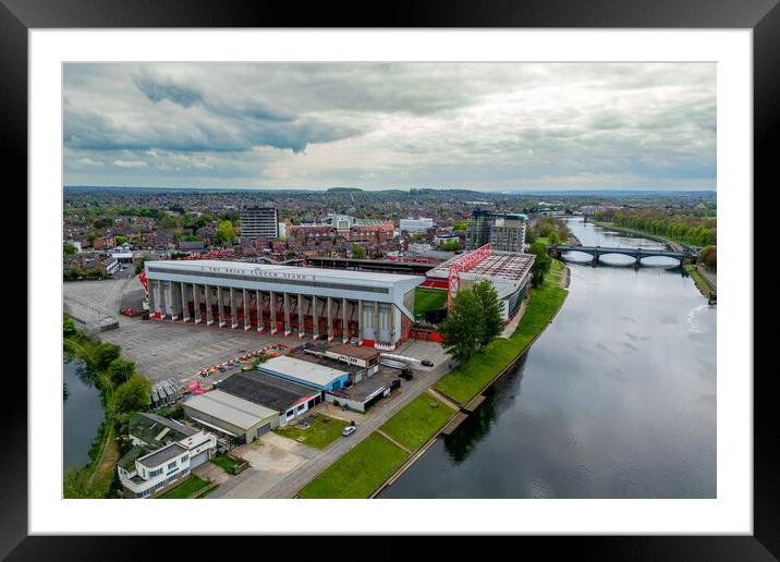 The Brian Clough Stand Framed Mounted Print by Apollo Aerial Photography