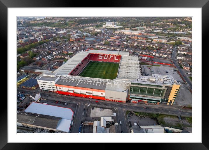 Bramall Lane SUFC Framed Mounted Print by Apollo Aerial Photography