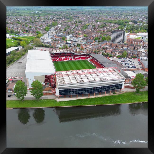 The City Ground Nottingham Forest Framed Print by Apollo Aerial Photography