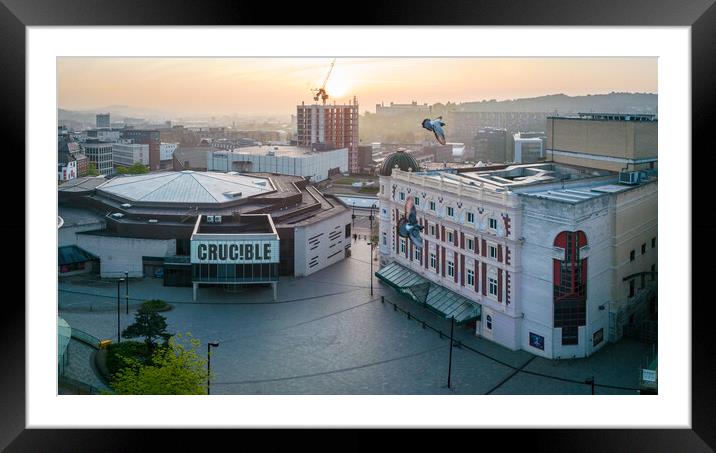 Crucible and Lyceum Framed Mounted Print by Apollo Aerial Photography