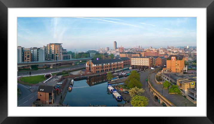 Victoria Quays Sheffield Framed Mounted Print by Apollo Aerial Photography