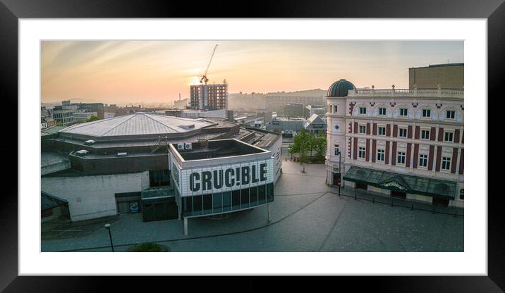 The Crucible and Lyceum Framed Mounted Print by Apollo Aerial Photography