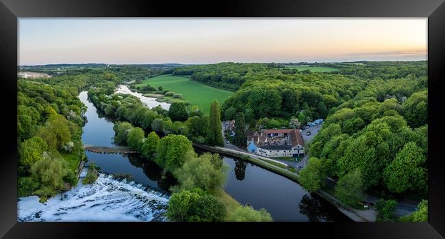 The Boat Inn Sprotbrough Framed Print by Apollo Aerial Photography