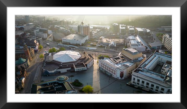 The Crucible and Lyceum Framed Mounted Print by Apollo Aerial Photography