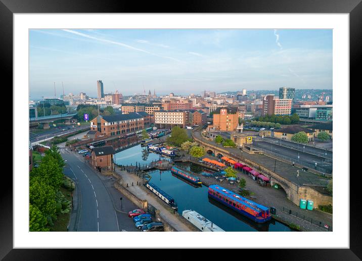 Victoria Quays Sheffield Framed Mounted Print by Apollo Aerial Photography