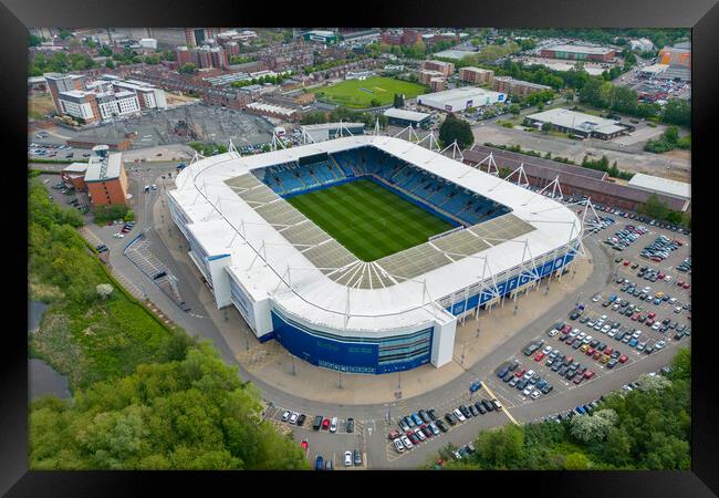 Leicester City Football Club Framed Print by Apollo Aerial Photography
