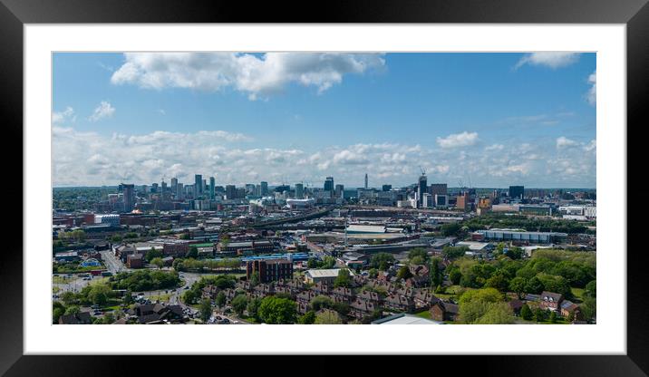 Birmingham Cityscape Framed Mounted Print by Apollo Aerial Photography