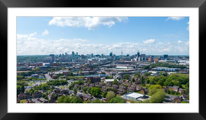 Birmingham City Skyline Framed Mounted Print by Apollo Aerial Photography