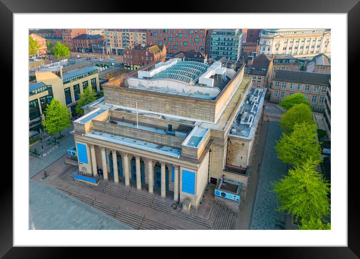 Sheffield City Hall Framed Mounted Print by Apollo Aerial Photography
