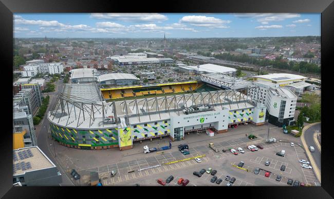 Carrow Road Norwich City Framed Print by Apollo Aerial Photography