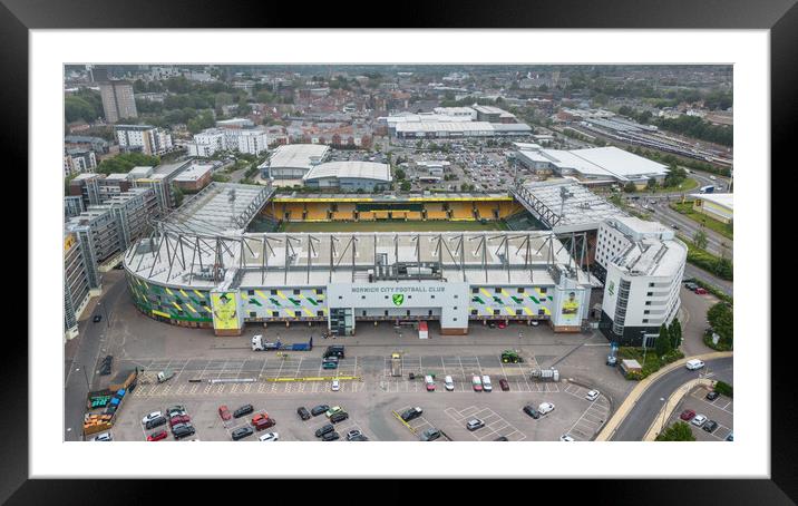 Carrow Road Norwich City Framed Mounted Print by Apollo Aerial Photography