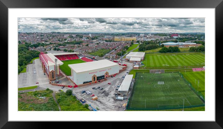 Oakwell Stadium Panorama Framed Mounted Print by Apollo Aerial Photography
