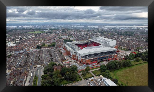 Anfield Stadium Framed Print by Apollo Aerial Photography