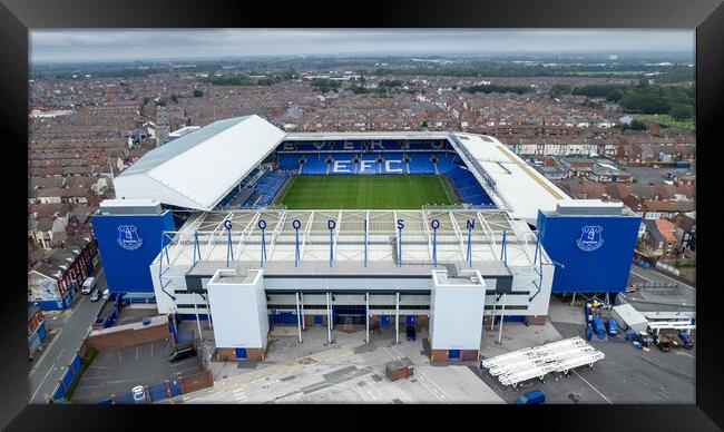 Goodison Park Everton FC Framed Print by Apollo Aerial Photography