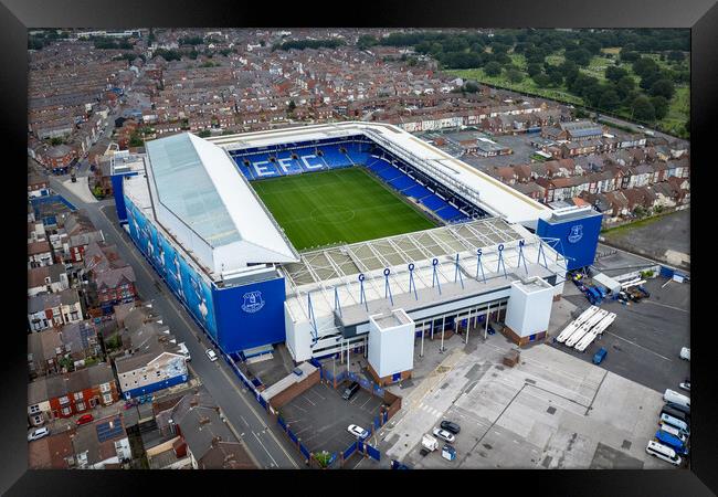 Goodison Park Everton FC Framed Print by Apollo Aerial Photography