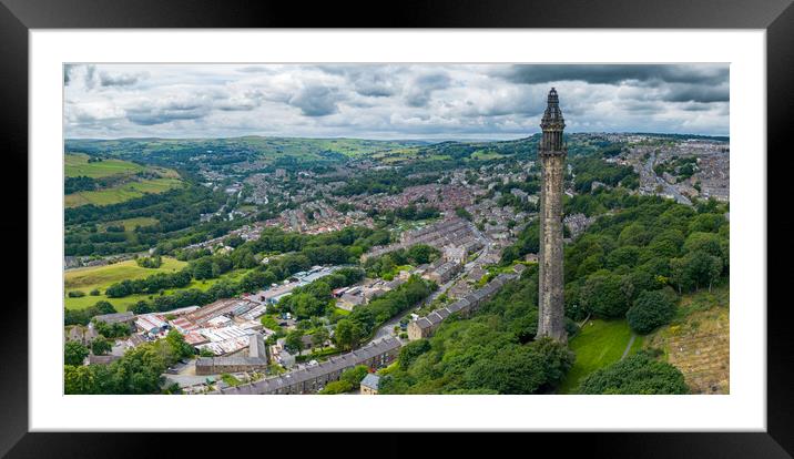 Wainhouse Tower Panorama Framed Mounted Print by Apollo Aerial Photography
