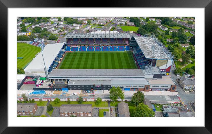 Turf Moor Burnley FC Framed Mounted Print by Apollo Aerial Photography