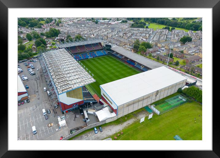 Turf Moor Burnley FC Framed Mounted Print by Apollo Aerial Photography