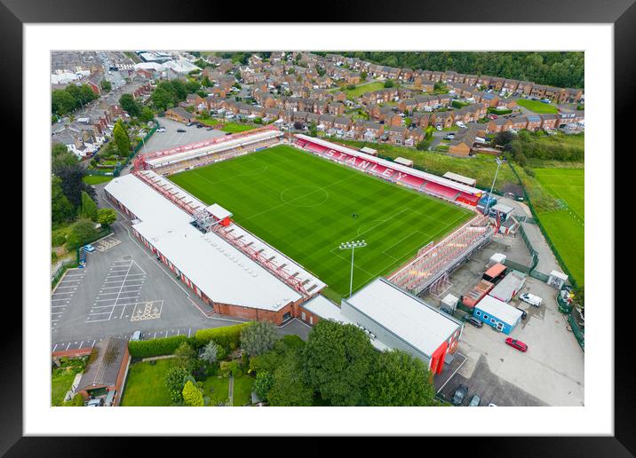 Accrington Stanley FC Framed Mounted Print by Apollo Aerial Photography