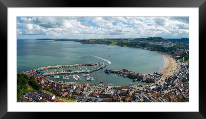 Scarborough's South Bay Framed Mounted Print by Apollo Aerial Photography