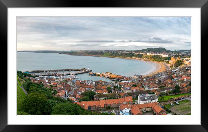 Scarborough's South Bay Framed Mounted Print by Apollo Aerial Photography