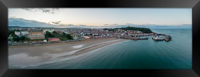 Scarboroughs South Bay Promenade Framed Print by Apollo Aerial Photography