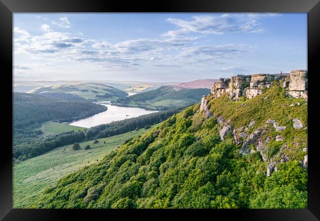 Bamford Edge View Framed Print by Apollo Aerial Photography