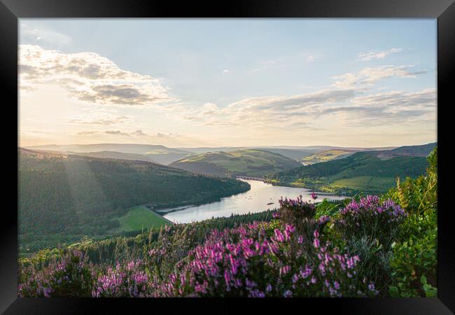 Bamford Edge End Of The Day Framed Print by Apollo Aerial Photography