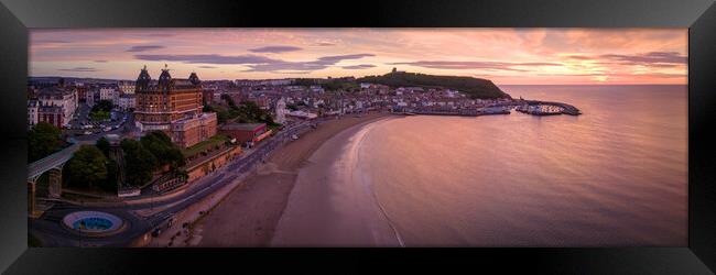 Scarborough Sunrise Grand Hotel Framed Print by Apollo Aerial Photography